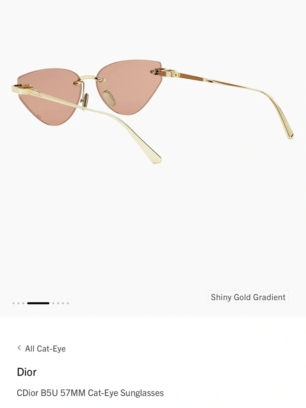 Dior CDior B5U 57MM Cat-Eye Sunglasses - Picture 5 of 10